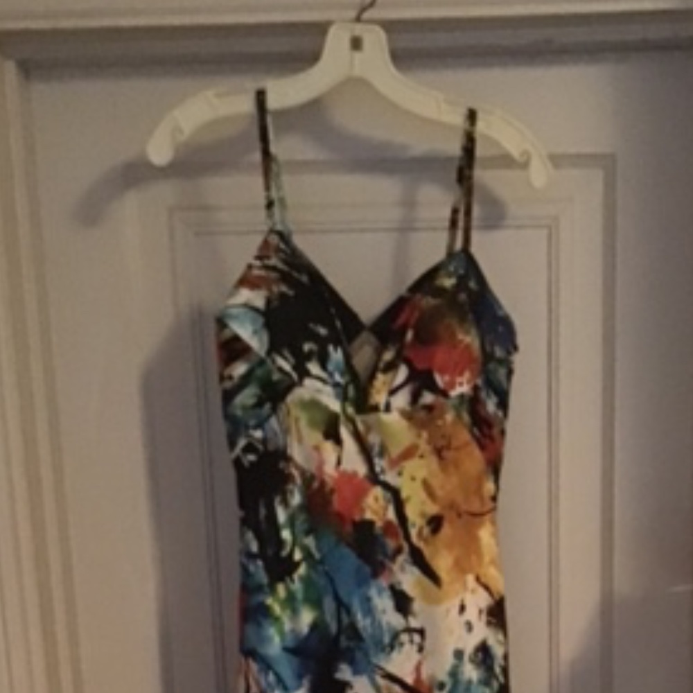 Alberto Makali printed silk gown